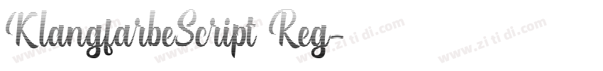 KlangfarbeScript Reg字体转换 KlangfarbeScript Reg字体转换